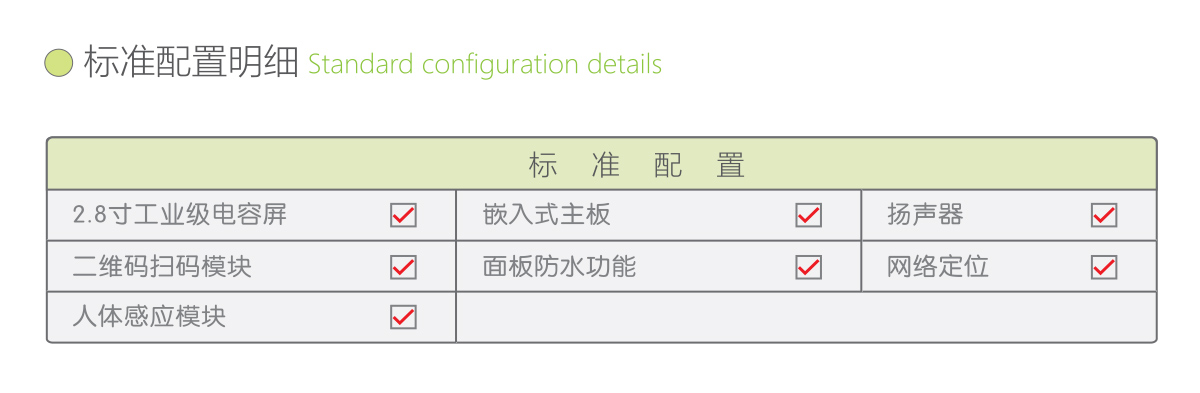 嵌入式微屏版中控系統(tǒng)標(biāo)準(zhǔn)配置明細(xì)